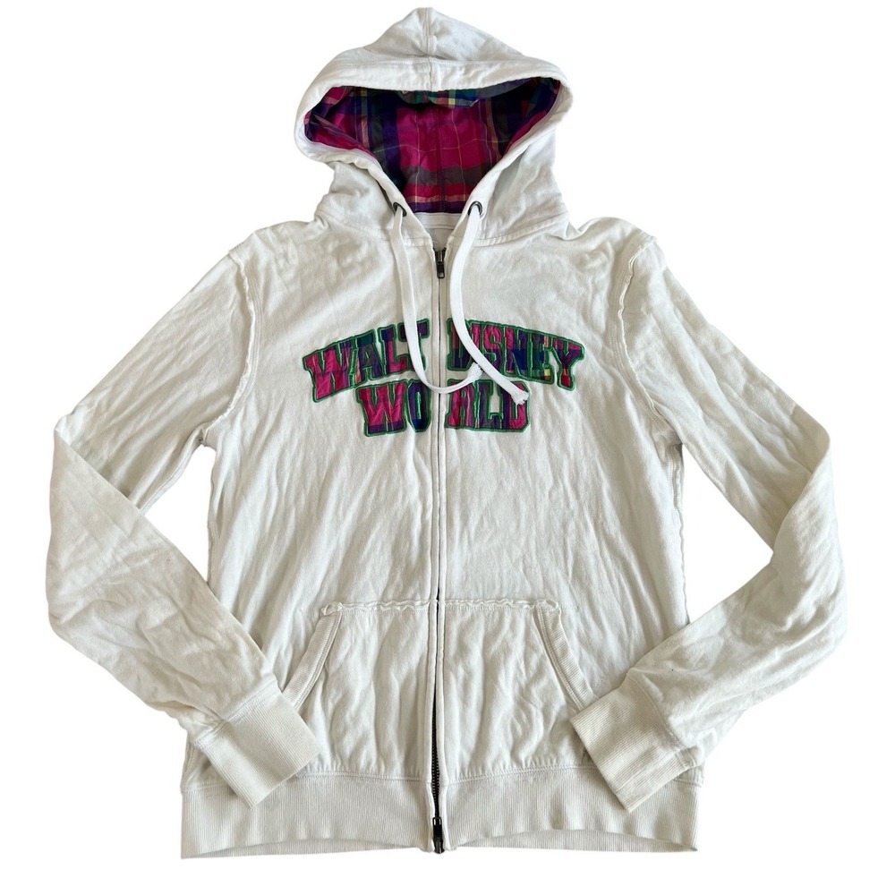 Women's Juniors Disney Parks Jacket  Large Walt Disney World Zipper Closure Hood
